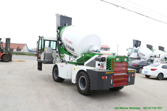 Luzun Self Loading Concrete Mixer Truck 2.6m3 -3cbm (Self Loading Cement Mixer Truck With Air Conditioning Self Loading Automatic Weighing Scale)