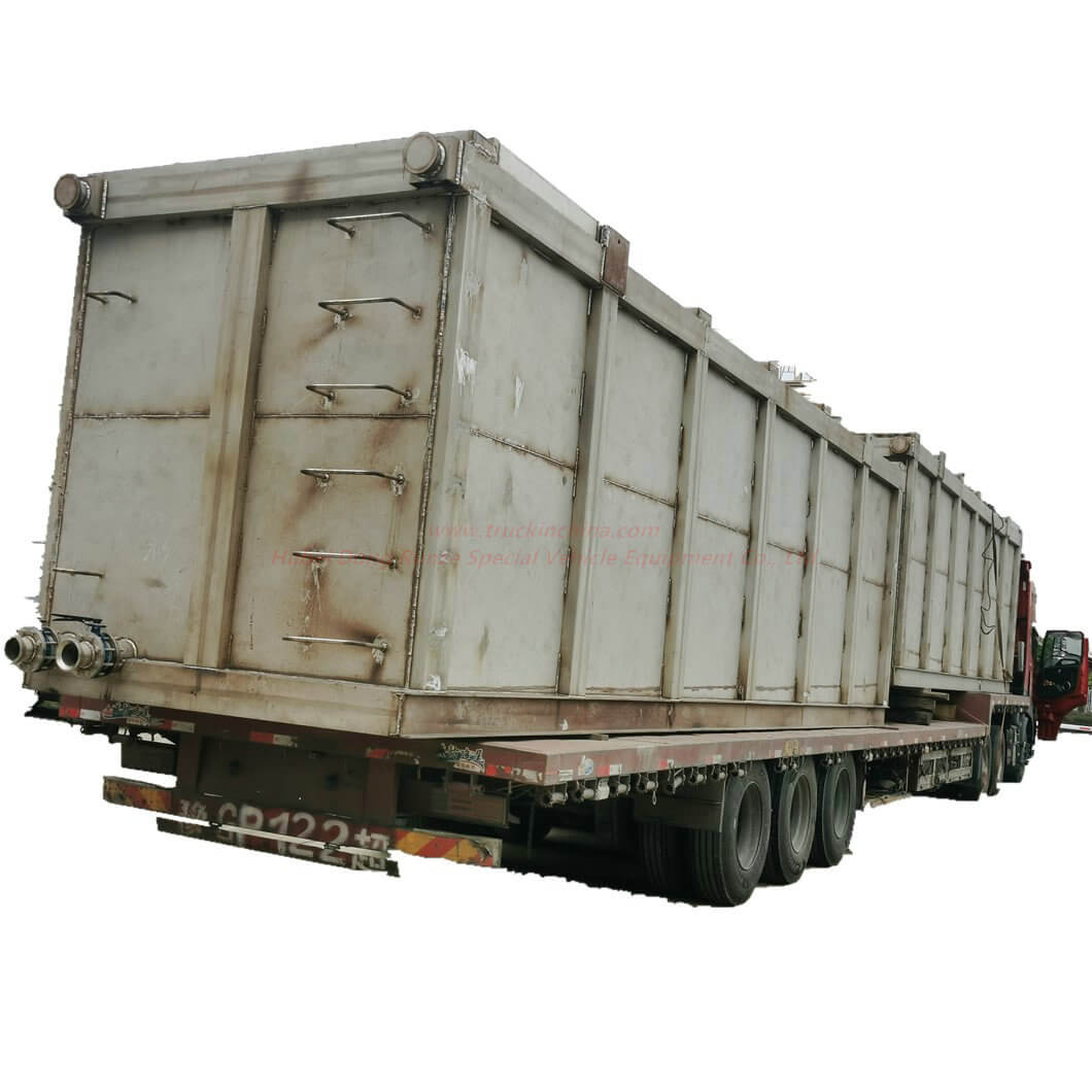 Skid 40FT Frac Tank Stinleass Steel Lined PE for Oilfield Chemical Contain HCl Hydrochloric Acid)
