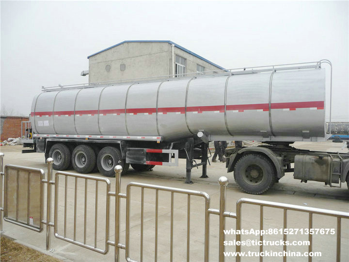 45Ton hot liquid asphalt tanker semi-trailer with heating and insulation BTL20 Burner heater export to Musurata Libya