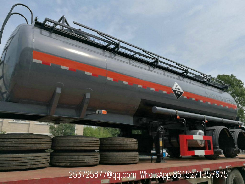 Hydrochloric acid tank semitrailer 2axles 19900Liters,22400liters,23800liters
