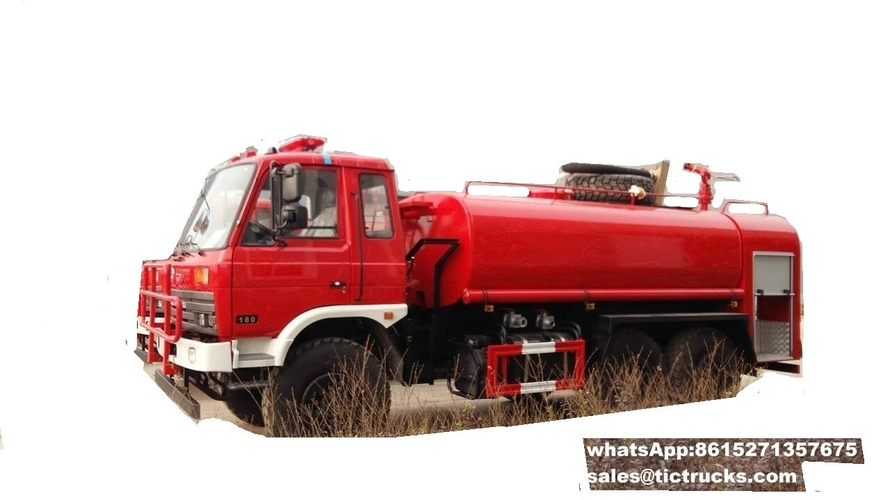 Dongfeng 6*6 fire truck for sale 153cab