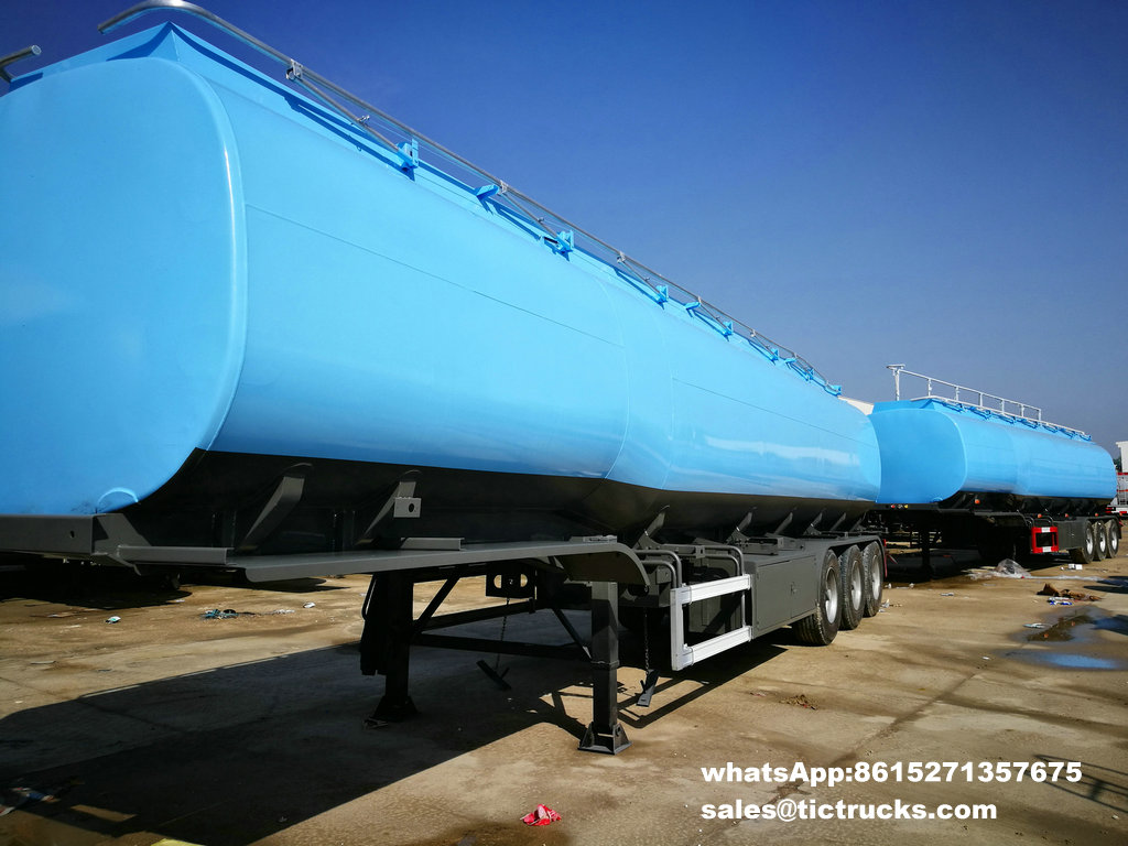 3 BPW axles Air Bag Suspension 42000L Oil Fuel Tanker Tank Trailer 
