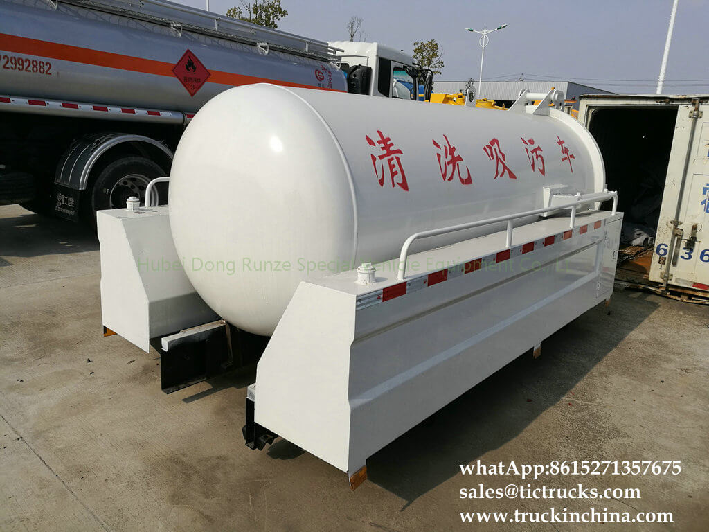 Sewer Jetting Truck Septic Tank with jetting water tank body 